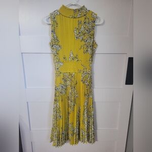 Nanette Lepore Yellow Floral Midi Dress